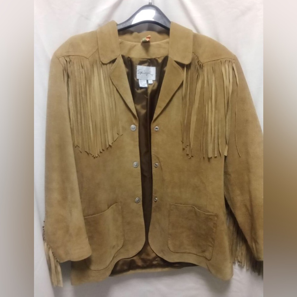 Speigel All Leather Jacket with fringe and Hat